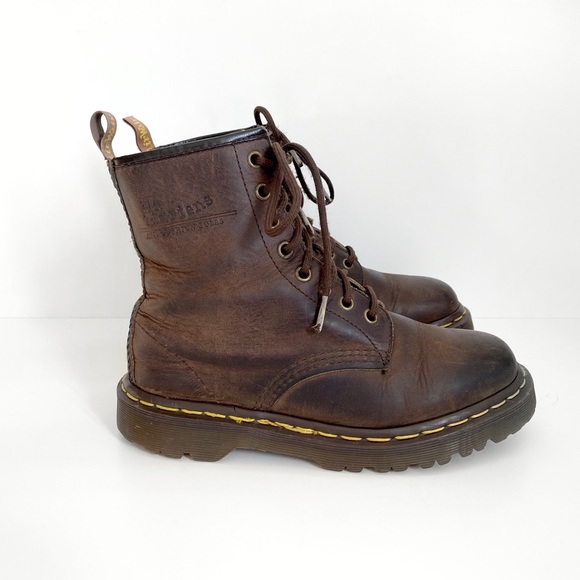 Vintage Dr. Martens 1460 in Brown Leather (Made in England)